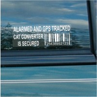 5 x CAT Catalytic Converter Secured Vehicle Alarm and GPS Security Stickers-Car,Van,Truck,Taxi,Mini Cab,Bus,Coach Window Signs 